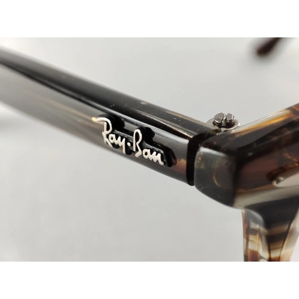 Ray-Ban‎ RB 7159 5749 Striped Grey Tortoise Eyeglasses Frames 52-20-145 Mint Rx